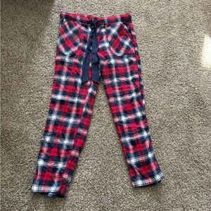 Aerie Red and Blue Plaid Lounge Pants